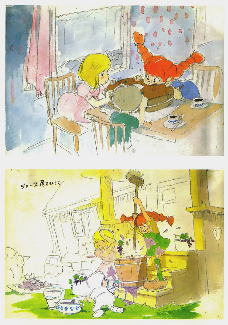 Illustration for article titled Concept art from the Pippi Longstocking movie Hayao Miyazaki never made